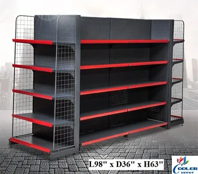 NEW 3 QTY Store Display Fixture Gondola Shelving Retail Commercial Merchandiser • $4390.30