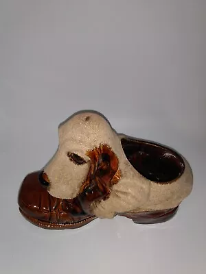 Royal Haeger Puppy Planter Hound Dog Shoe Company Bassett Hound Vintage MCM • $45