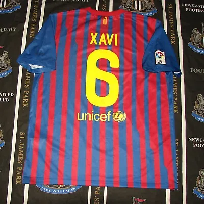 Barcelona 2011 2012 Home Football Shirt Jersey Nike Xavi Size XL • $119.95