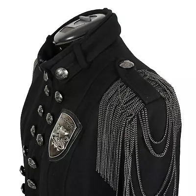 NEW! Ed Hardy By Christian Audigier Black Wool Military Jacket Women's (M) • £83