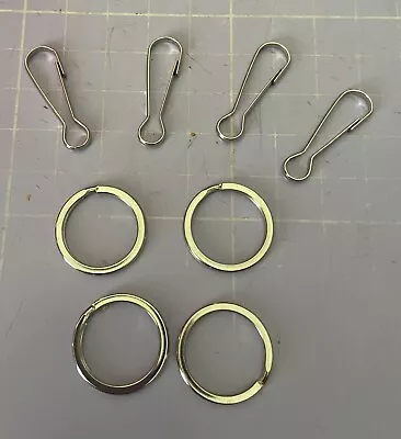 £1.49 • Buy 4 X Metal Clips And Split / Key Rings FOR RAT HAMMOCKS