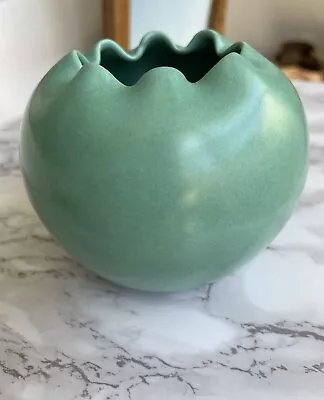 Early Haeger? Art Pottery Matte Green Vase RARE • $59