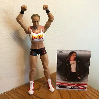 RONDA ROUSEY Wwe Wrestling FIGURE By MATTEL + BONUS CARD ! Ufc Mma Nxt • $12.99