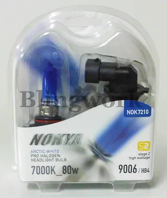 NOKYA HB4 9006 80W High Wattage Arctic White Stage 2 Halogen Light Bulb Globe • $35.39