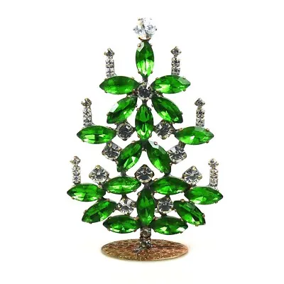 Czech Rhinestone Standing Christmas Tree Decoration* - FREE SHIPPING • $29.90