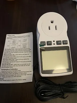 $25 • Buy KETOTEK Digital Thermostat Outlet Plug Temperature Controller Socket Heating Coo