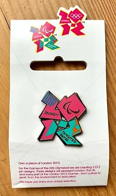 London 2012 Olympic Games - Paralympic Games Badge - Official Product - Mint • £2.50