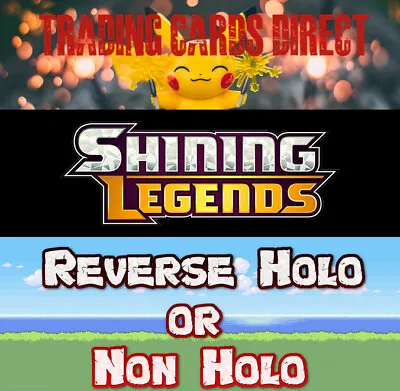 £4.99 • Buy Sun & Moon Shining Legends Reverse Holos / Non-Holos Pokemon Cards (Rev) Singles
