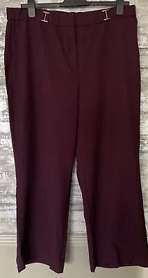 Magisculpt Purple Elasticated Smart Trousers Size 22 • £4