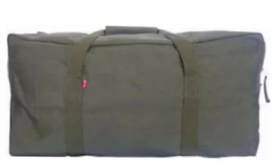 Huss Large G.I. Canvas Duffle Bag - Olive • $42.95