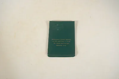 Vintage Green 1958 SOHIO Memo Pad Holder • $5