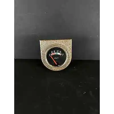 Vintage Volt Voltmeter Gauge Panel Mount 17v 2 3/8” • $38