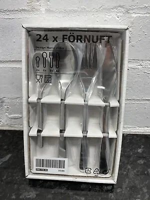 24 Pack Fornuft Stainless Steel Cutlery Set Kitchen Set UK Ikea Top Qality • £15.99