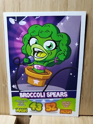 MOSHI MONSTERS MASH UP!🏆2011 TOPPS  BROCCOLI SPEARS  Card🏆FREE POST • $2.57