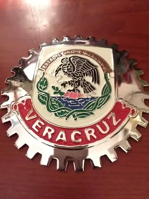 Veracruz Mexican Medallion Emblem Grill Badge Golden Mex 1 • $30