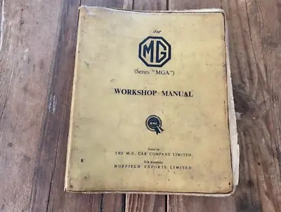 MG Series MGA Workshop Manual BMC 1956 • $49.95