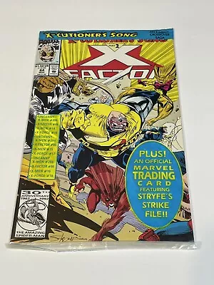 Marvel X-Factor 84 - 1992 Very Nice Condition - Sealed Polybag With Trading Card • $0.75