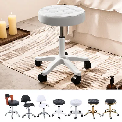 New Backrest Salon Stool Barber Tattoo Manicure Beauty Spa Lift Swivel Chair • £41.95