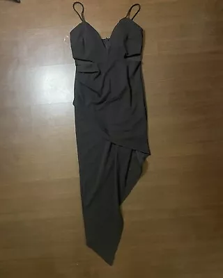 Black Cut Out Dress Size Large Brand Vntg NWT • $7