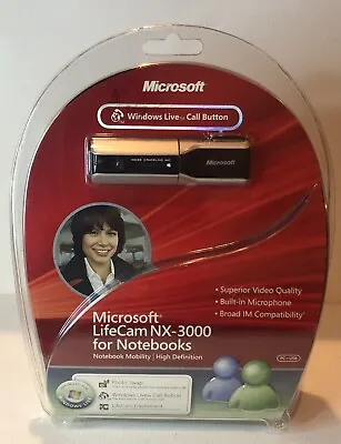 Microsoft LifeCam NX-3000 USB Webcam With Noise Cancelling Mic - NEW • $5.60