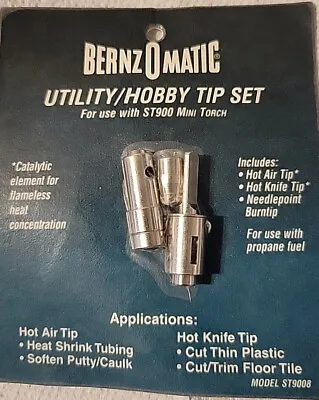 Bernzomatic ST9008 Mini Torch Solder Tip Set New NOS New In Pkg  • $10.99
