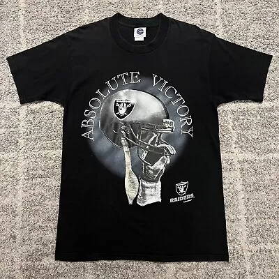 VTG 1996 College Concepts Oakland Raiders ‘Absolute Victory’ Shirt Adult Sz L • $29.99