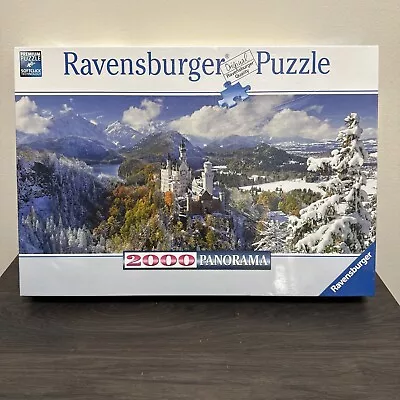 RAVENSBURGER Puzzle 2000 Pieces 166916 Panorama NEUSCHWANSTEIN Castle NEW • $28