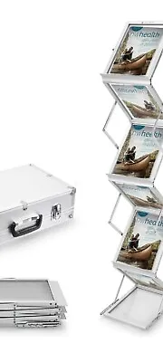 A4 Fording Brochure Rack Liflet Display Stand Double Sided.  • £60