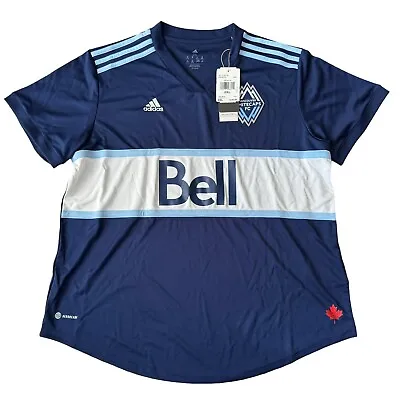 Vancouver Whitecaps FC Adidas Navy MLS 2022-2023 Jersey Women’s XXL  2XL NWT • $39.99