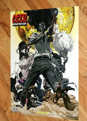 Fullmetal Alchemist Brotherhood / Afro Samurai Resurrection Promo Poster 56x40cm • $48.47