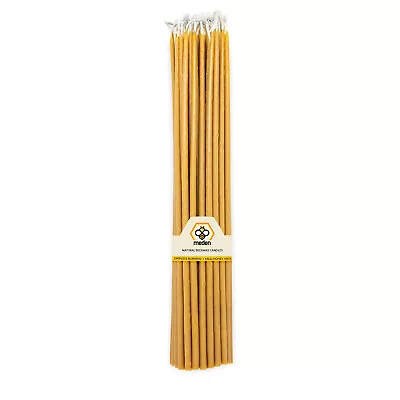 11  / 27cm Pure Beeswax Hanukkah Church Dipper Taper Candles - Prayer Candles • £129.99