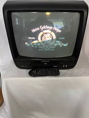 Magnavox 13” SDTV CRT CD130MW9 TV DVD Combo Vintage Retro With Remote Tested • $89.98