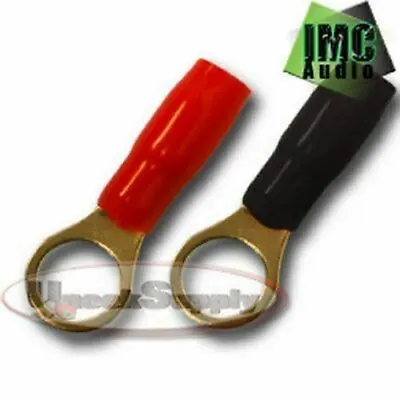 8 - 8 Gauge Wire Cable Ring Terminal Connectors Red And Black 4 Red 4 Black • $5.90