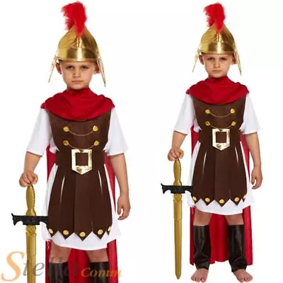 £8.99 • Buy Boys Roman General Costume Gladiator Centurion Soldier Book Week Fancy Dress