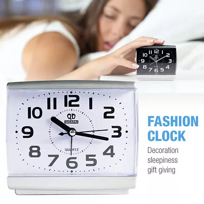 $13.56 • Buy Analogue Alarm Clock Analog Loud Battey Bedside Desktop Table Silent Minimalist