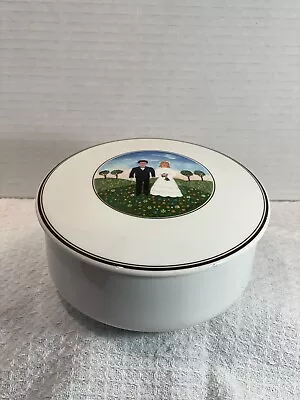 Villeroy & Boch China - Naif Wedding - Wedding Couple Covered Trinket Box • $12.50
