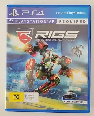 PS4 Rigs Mechanised Combat League Inc Instructions PS VR Playstation 4 • $29.99