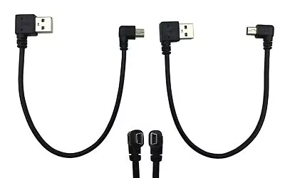 9Inch Mini USB Cable Combo Mini USB Right Angle & Left Angle Male To USB Type... • $18.64