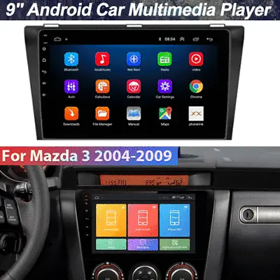 For 2004-2009 Mazda 3 Android 10.1 Car Radio GPS Mp5 Player Wifi  BT Mirror Link • $118.76