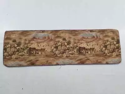 Vintage French Pottery Scene Wall Hanging Tapestry 154x48cm • $189.44