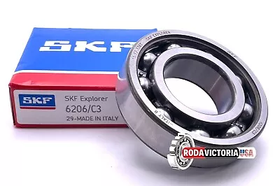 SKF 6206 C3 DEEP GROOVE BALL BEARING OPEN NO SEALS 30x62x16 Mm • $14.90