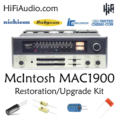 McIntosh MAC1900 Receiver Rebuild Restoration Capacitor Kit Fix Repair • $185