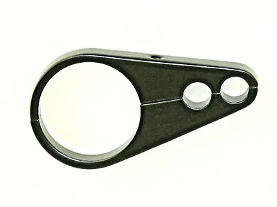 Black 1-1/2  Dual Billet Cable Clamp For Harley & Custom Frames • $29.95