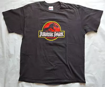 Vintage 1992 Jurassic Park Movie Promo Single Stitch T-Shirt - Size XL • $64.95