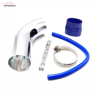 3 Inch Universal Car Cold Air Intake Pipe Tube Hose Kit Filter System Sliver • $18.11