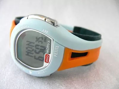 MIO Motiva Petite Heart Rate Monitor Calorie Management Women's Watch  ~ Orange • $32.23