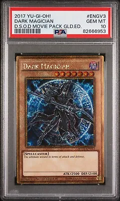 Dark Magician MVP1-ENGV3 2017 DSOD Movie Pack Gold Edition PSA 10 YuGiOh! Card • £199.99