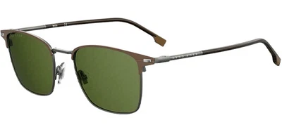 $59.99 • Buy Hugo Boss Polarized Men's Matte Brown Brow-Line Sunglasses B1122US 0YZ4 UC Italy
