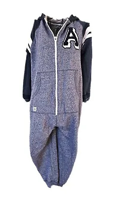 TU 1onesie Boys Age 11   Blue All In One Romper  Jersey  Zip Up Pj's Casual  • £7.50