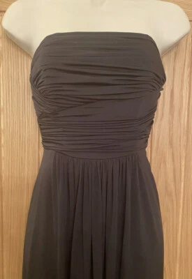 £10.65 • Buy John Lewis Ladies Floor Length Black Jersey Dress Strapless Size 8 10 32in Chest